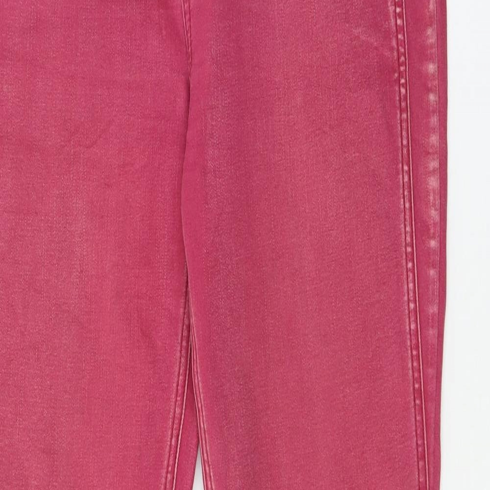 Womens UK Size 34 in Street One Regular Fit Skinny Pink Jeans