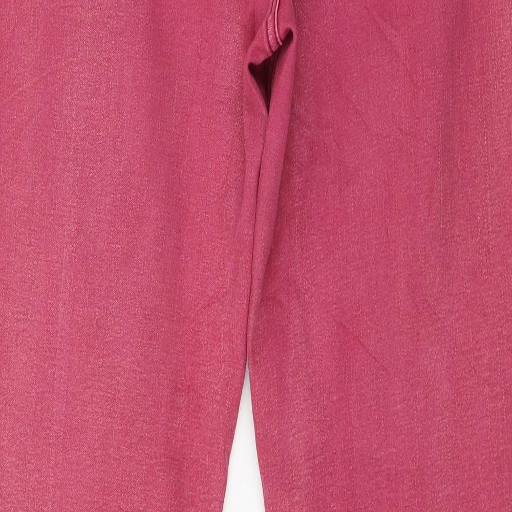 Womens UK Size 34 in Street One Regular Fit Skinny Pink Jeans