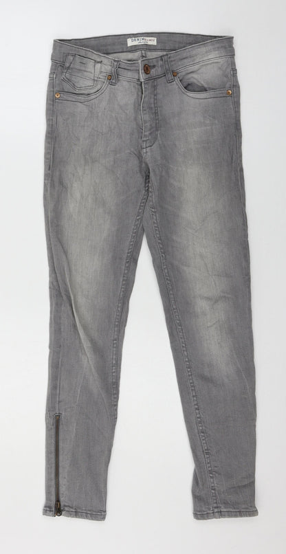 Lindex Womens Grey  Denim Skinny Jeans Size 28 in L32 in