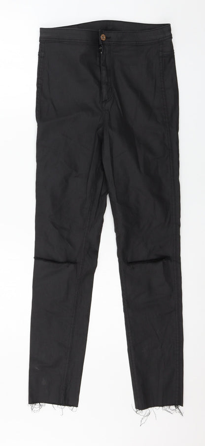 Womens UK Size 30 in H&M Regular Fit Skinny Black Jeans