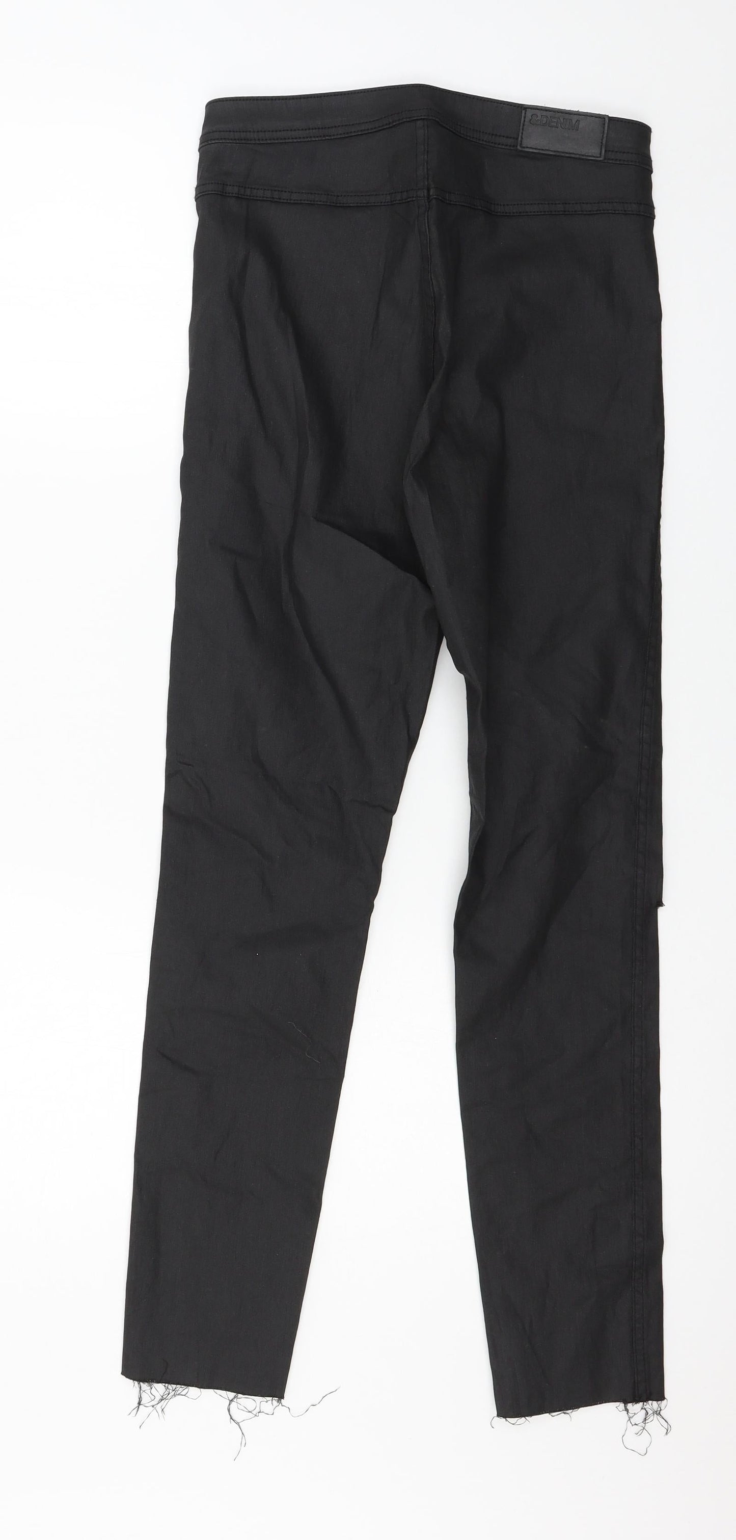 Womens UK Size 30 in H&M Regular Fit Skinny Black Jeans