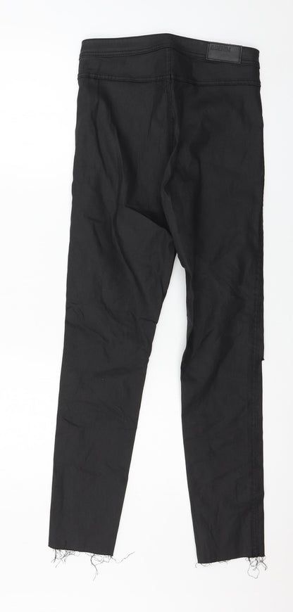Womens UK Size 30 in H&M Regular Fit Skinny Black Jeans
