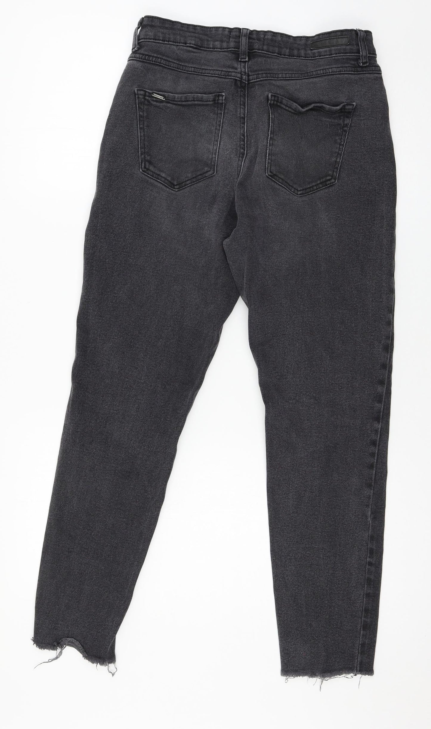 b.young Womens Grey  Denim Straight Jeans Size 26 in L26 in