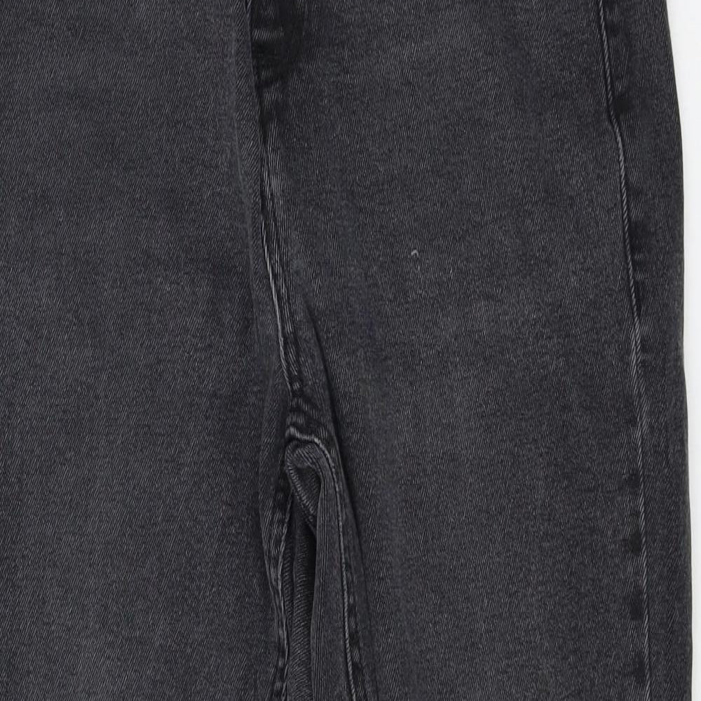 b.young Womens Grey  Denim Straight Jeans Size 26 in L26 in