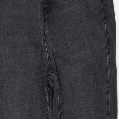 b.young Womens Grey  Denim Straight Jeans Size 26 in L26 in