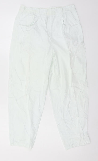 Womens UK Size 34 in Preworn Regular Fit Cargo Blue Trousers