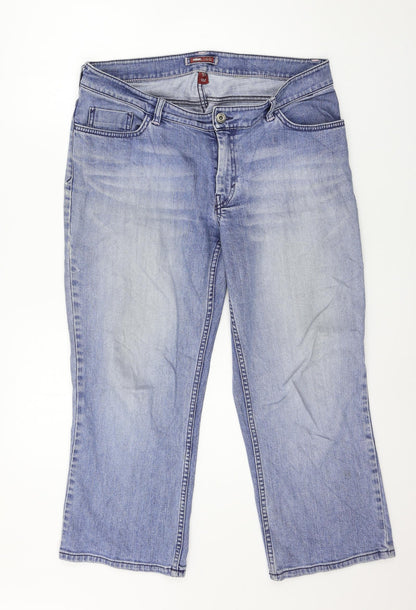 H&M Mens Blue  Denim Straight Jeans Size 16 L24 in