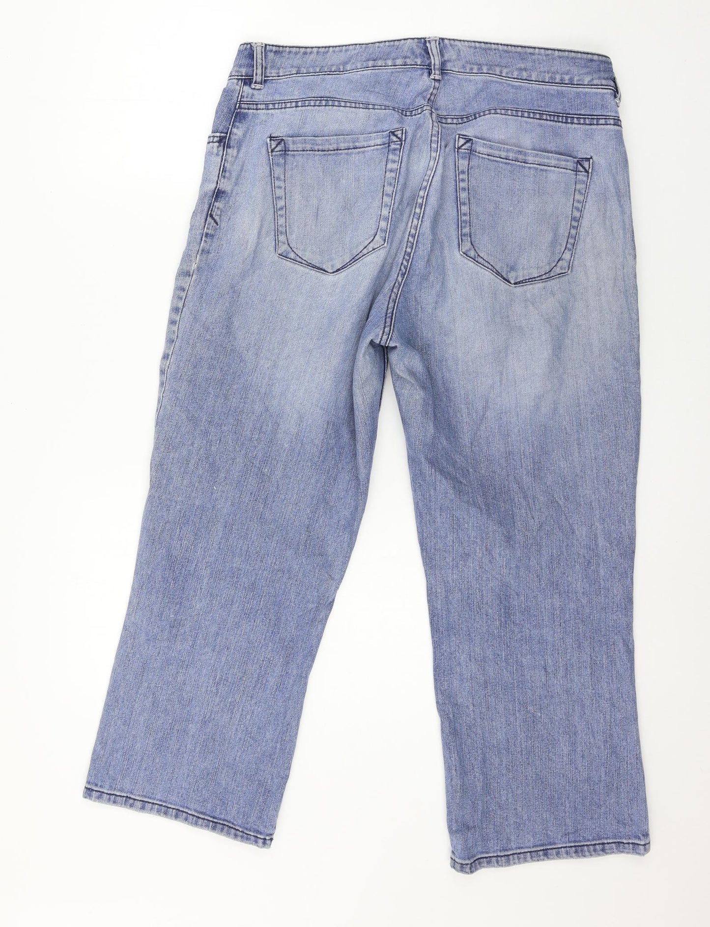 H&M Mens Blue  Denim Straight Jeans Size 16 L24 in