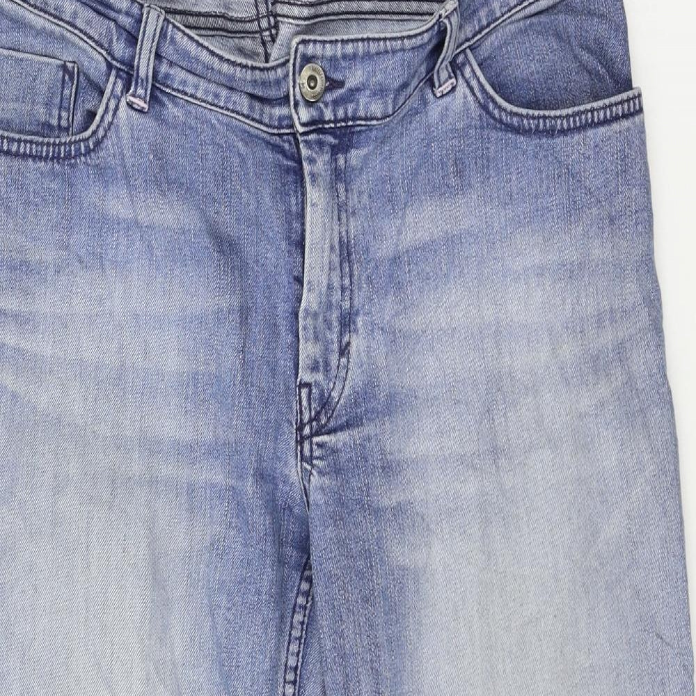 H&M Mens Blue  Denim Straight Jeans Size 16 L24 in