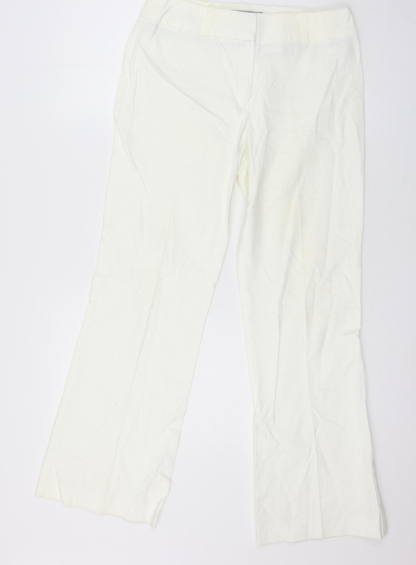 NEXT Womens White  Denim Straight Jeans Size 10 L28 in