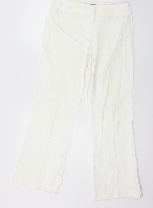 NEXT Womens White  Denim Straight Jeans Size 10 L28 in