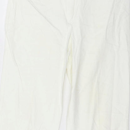 NEXT Womens White  Denim Straight Jeans Size 10 L28 in