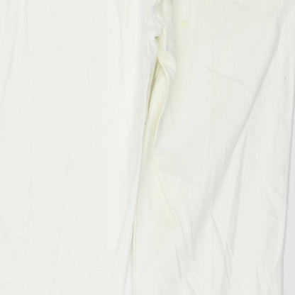 NEXT Womens White  Denim Straight Jeans Size 10 L28 in