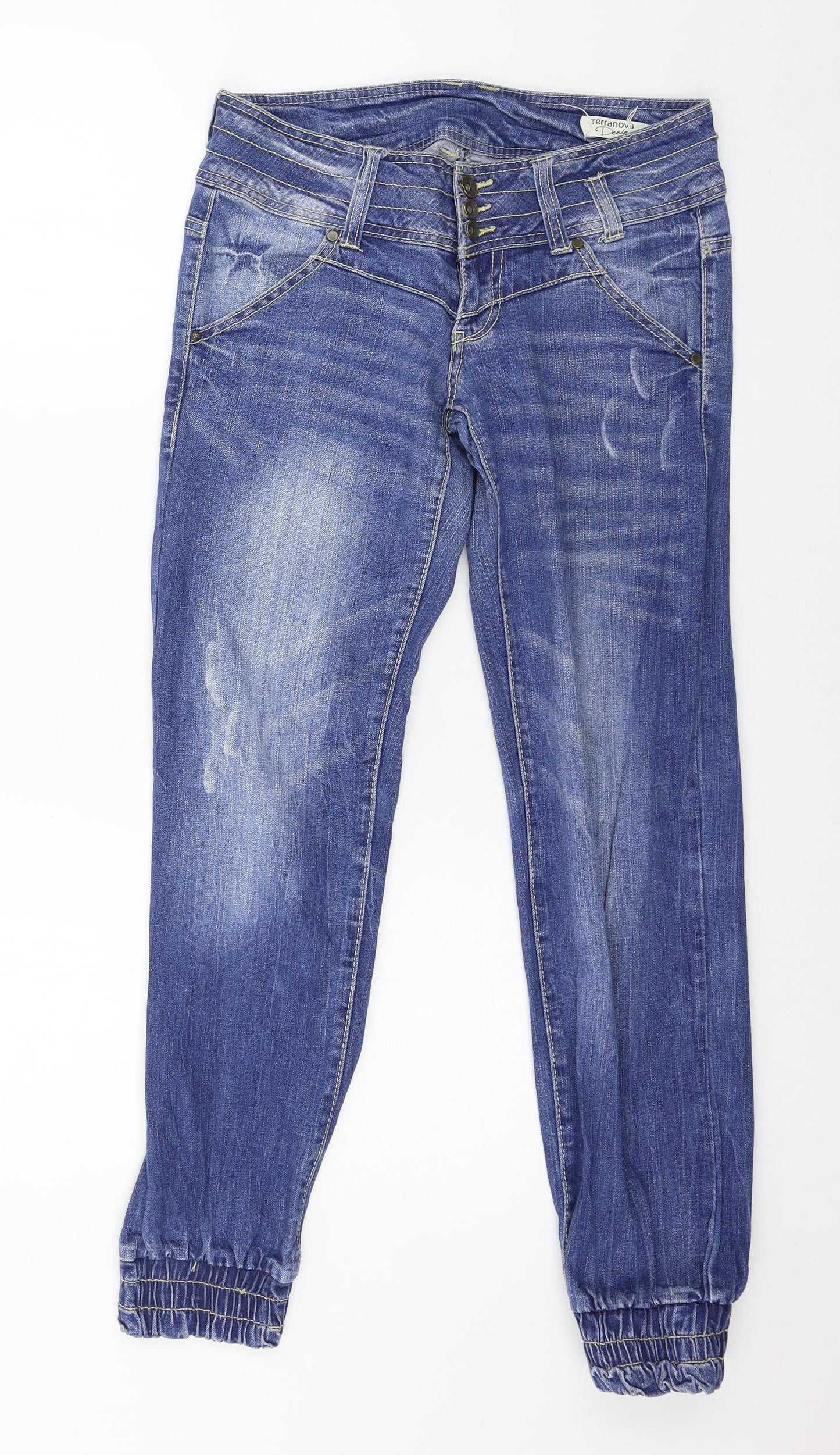 Womens UK Size M Terranova Regular Fit Jegging Blue Jeans