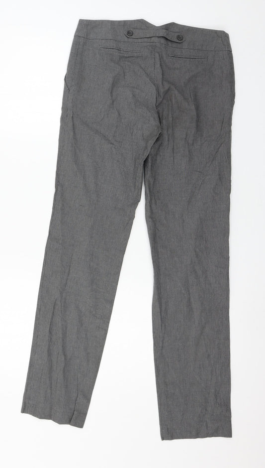 ORSAY Womens Grey Striped  Trousers  Size 8 L30 in