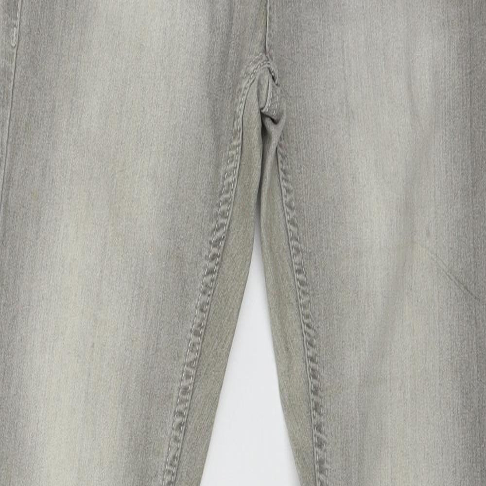 Denim & Co. Womens Grey  Denim Skinny Jeans Size 10 L31 in