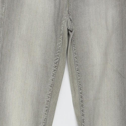 Denim & Co. Womens Grey  Denim Skinny Jeans Size 10 L31 in