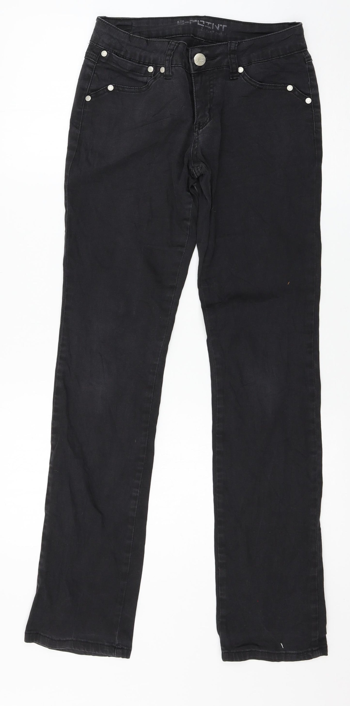 s.point Womens Black  Denim Skinny Jeans Size 28 in L31 in