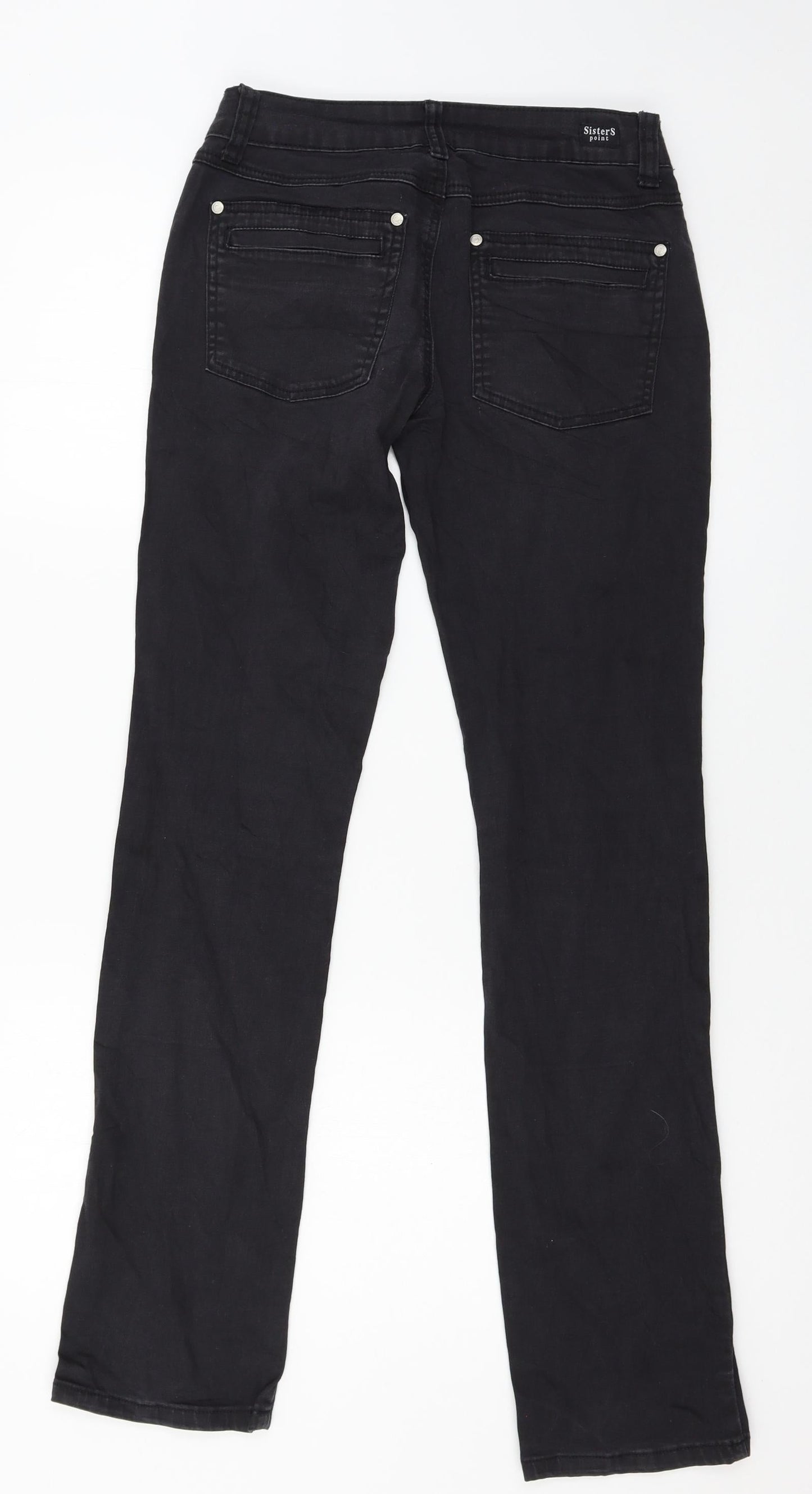 s.point Womens Black  Denim Skinny Jeans Size 28 in L31 in