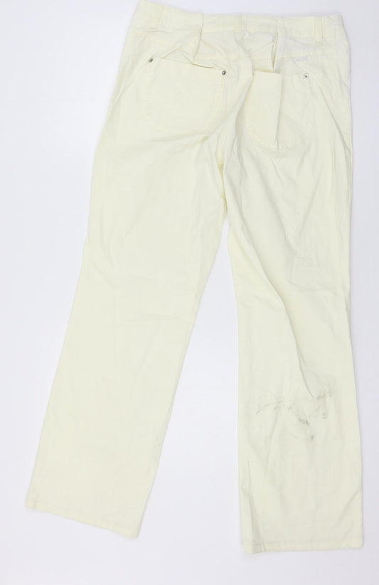 Mac Womens Ivory  Denim Straight Jeans Size 32 in L29 in