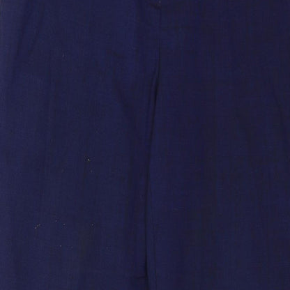 Prworn Womens Blue   Trousers  Size 10 L29 in