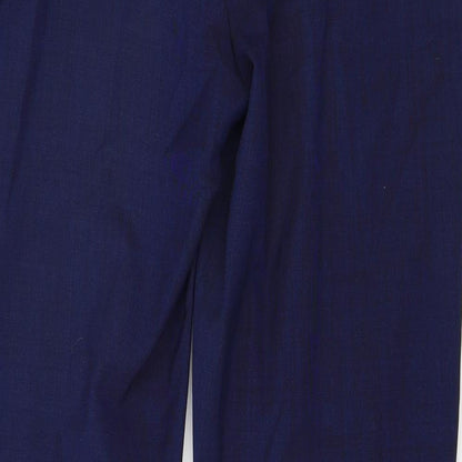 Prworn Womens Blue   Trousers  Size 10 L29 in