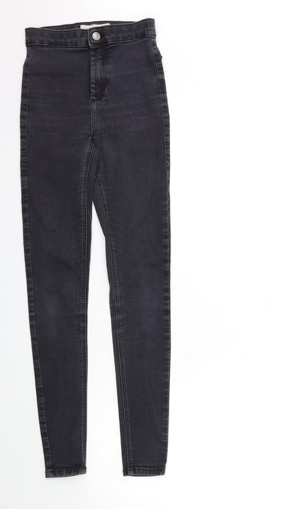 Topshop Womens Black  Denim Skinny Jeans Size 26 in L34 in