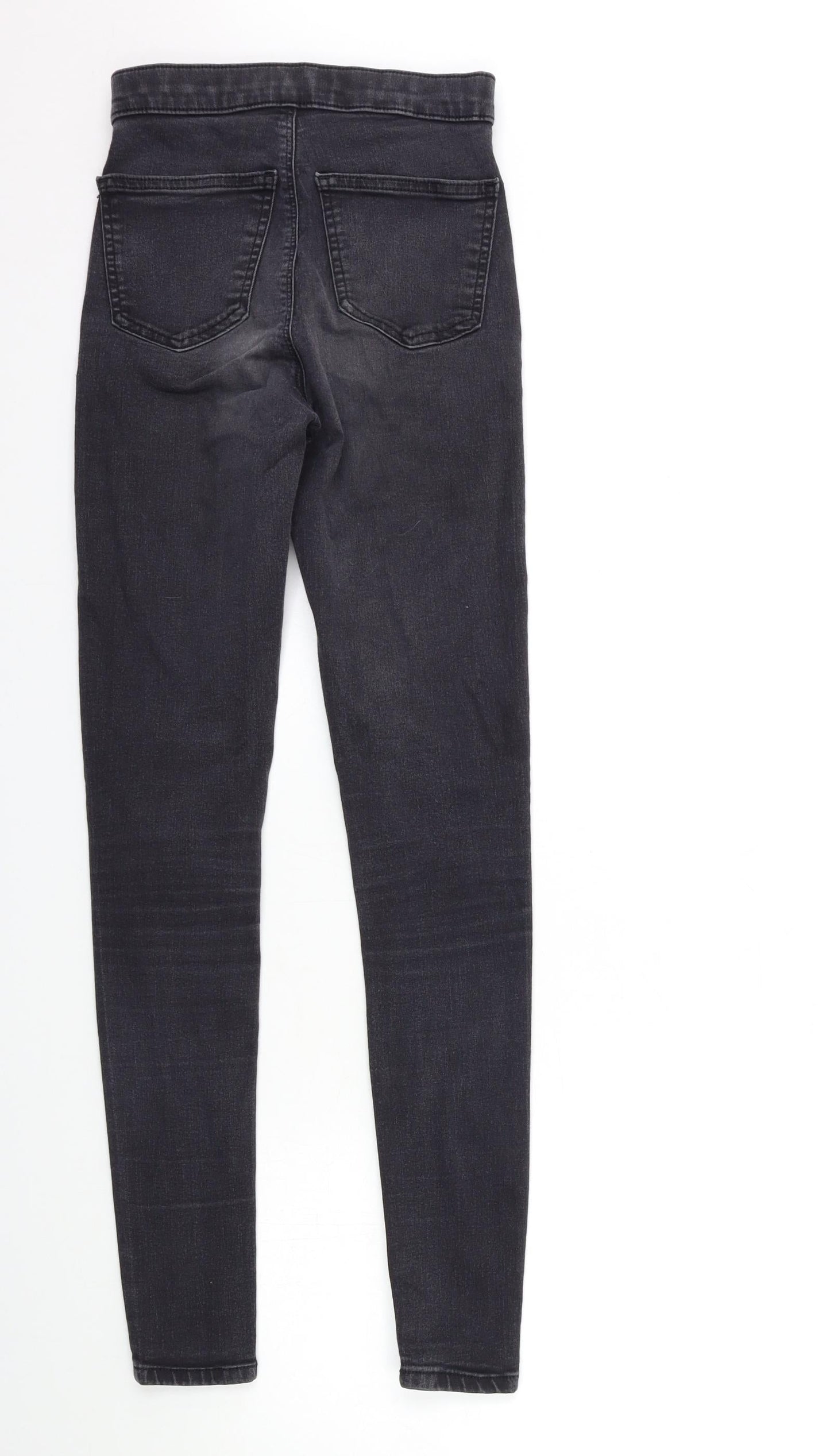 Topshop Womens Black  Denim Skinny Jeans Size 26 in L34 in