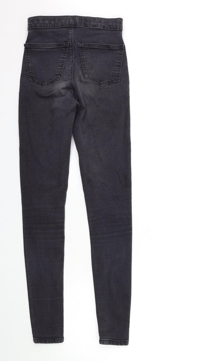 Topshop Womens Black  Denim Skinny Jeans Size 26 in L34 in