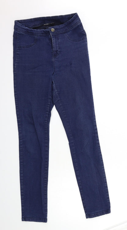 ESMARA Womens Blue  Denim Skinny Jeans Size 12 L31 in