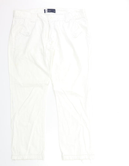 AK CASUAL Womens White   Trousers  Size 18 L28 in