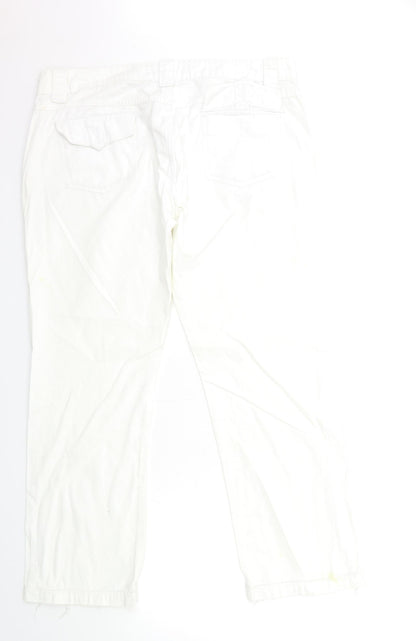 AK CASUAL Womens White   Trousers  Size 18 L28 in