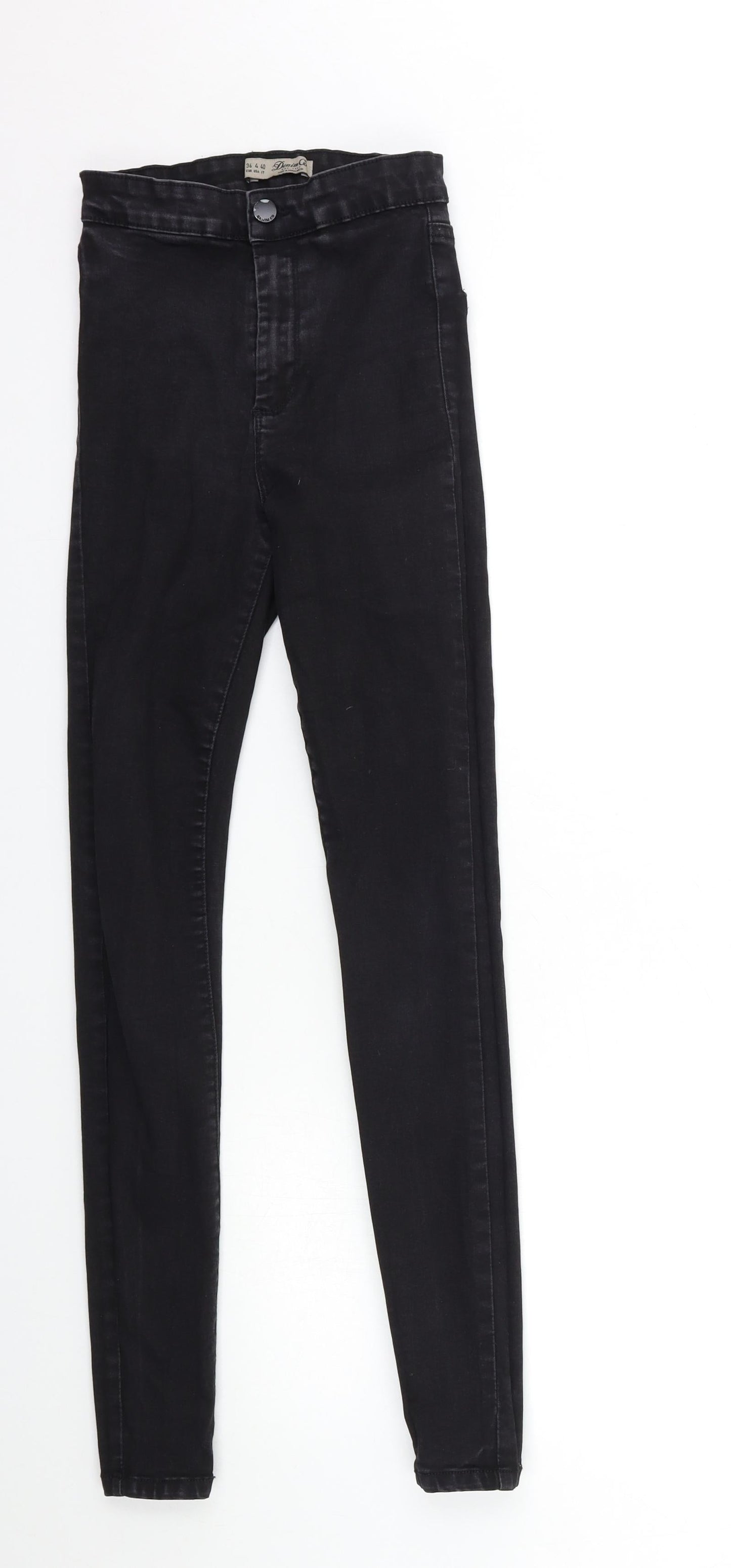 Denim & Co. Womens Black  Denim Skinny Jeans Size 8 L29 in