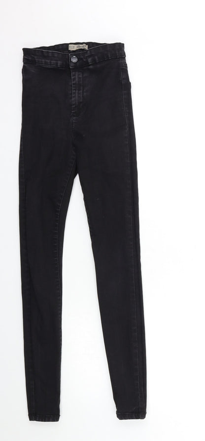 Denim & Co. Womens Black  Denim Skinny Jeans Size 8 L29 in