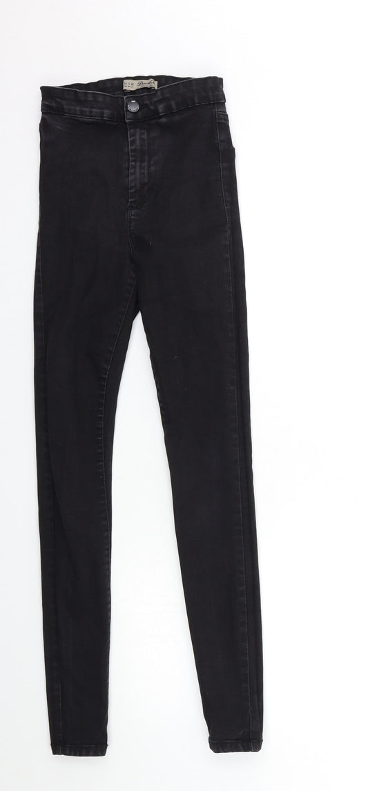 Denim & Co. Womens Black  Denim Skinny Jeans Size 8 L29 in