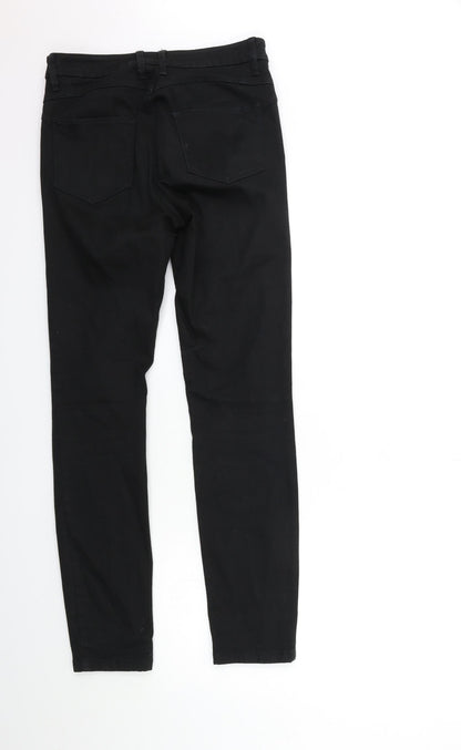 Womens UK Size 28 in Preworn Regular Fit Skinny Black Jeans