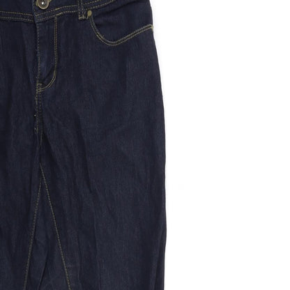 Denim & Co. Womens Blue  Denim Skinny Jeans Size 10 L29 in