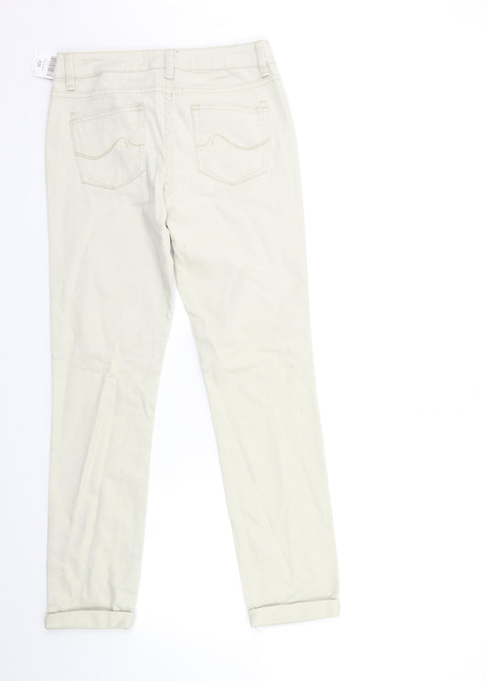 NEXT Womens Beige  Denim Skinny Jeans Size 8 L28 in