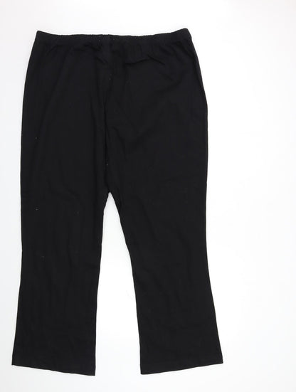 Fabric Womens Black   Trousers  Size 30 L30 in