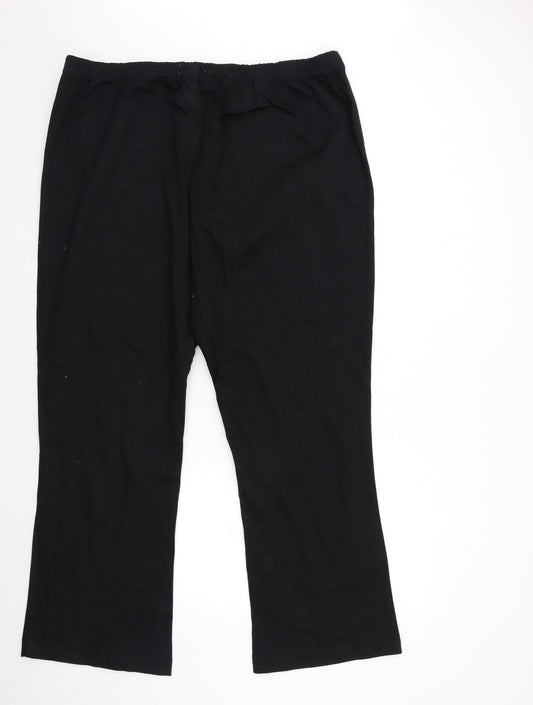Fabric Womens Black   Trousers  Size 30 L30 in