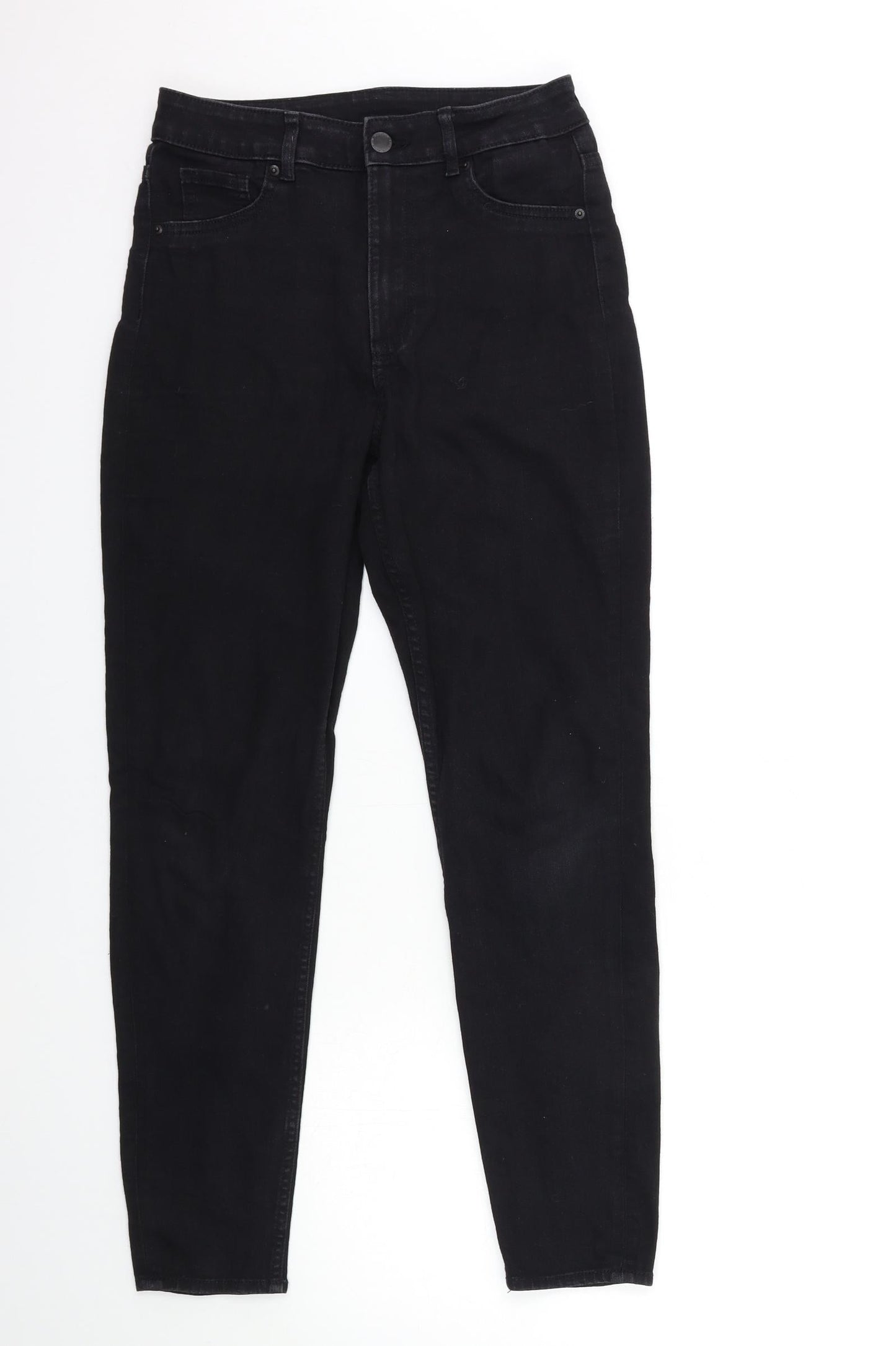 Womens UK Size 8 H&M Regular Fit Skinny Black Jeans
