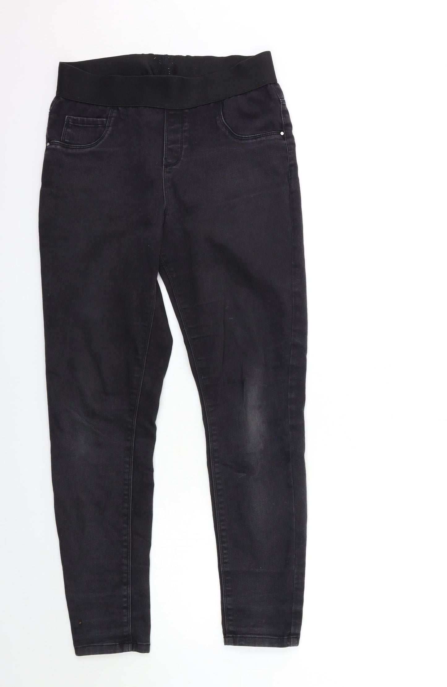 Womens UK Size 30 in Preworn Regular Fit Skinny Black Jeans