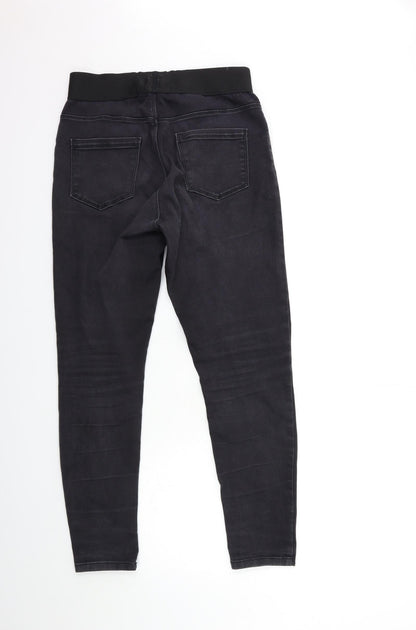 Womens UK Size 30 in Preworn Regular Fit Skinny Black Jeans