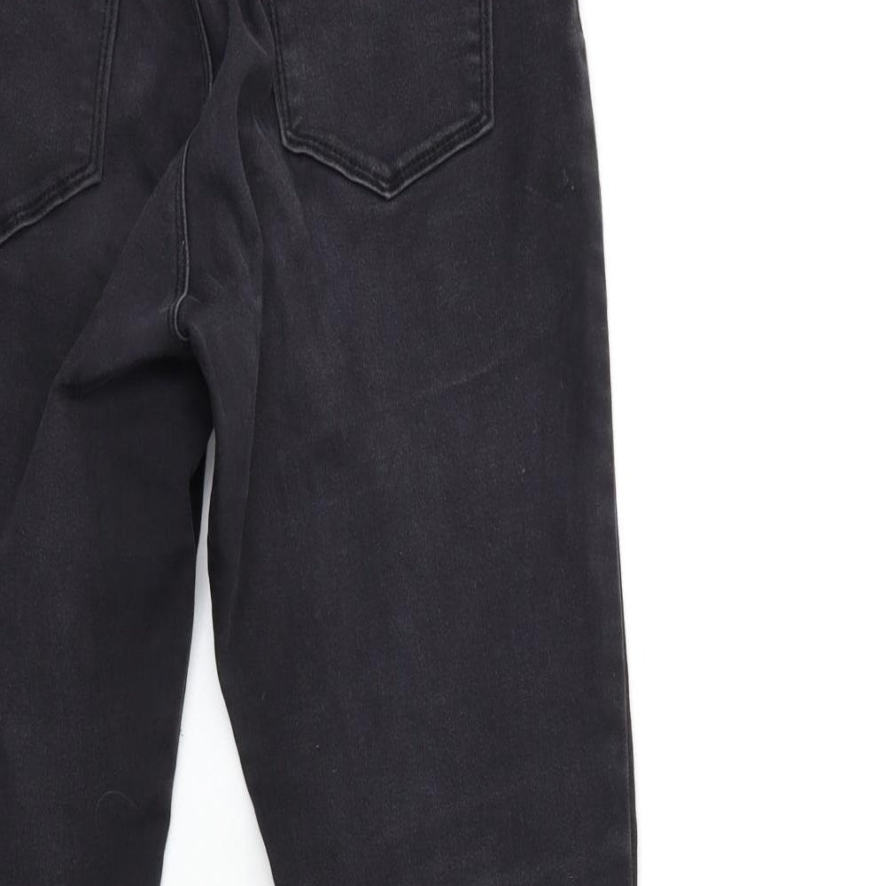 Womens UK Size 30 in Preworn Regular Fit Skinny Black Jeans