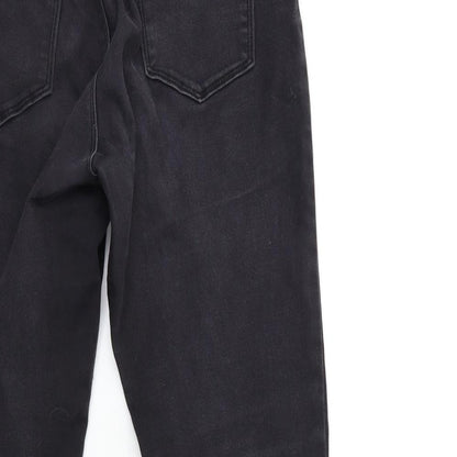 Womens UK Size 30 in Preworn Regular Fit Skinny Black Jeans
