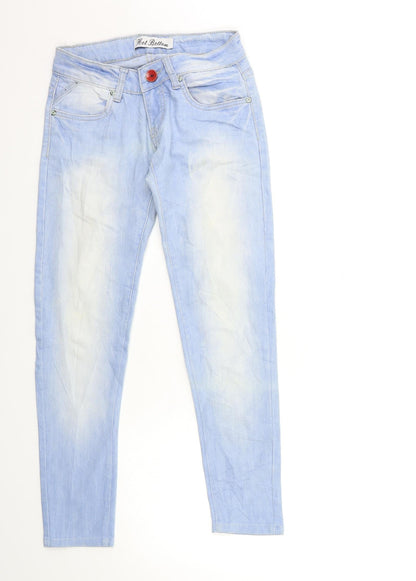 Hot Bottom Womens Blue  Denim Skinny Jeans Size S L28 in
