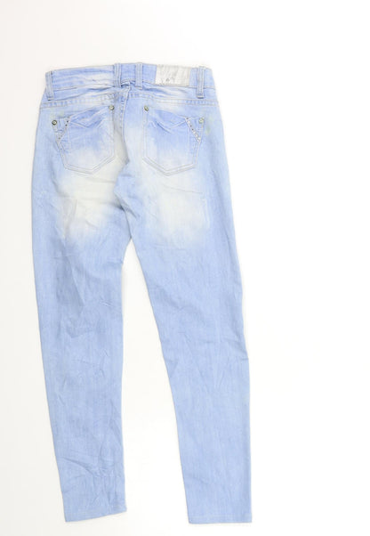 Hot Bottom Womens Blue  Denim Skinny Jeans Size S L28 in