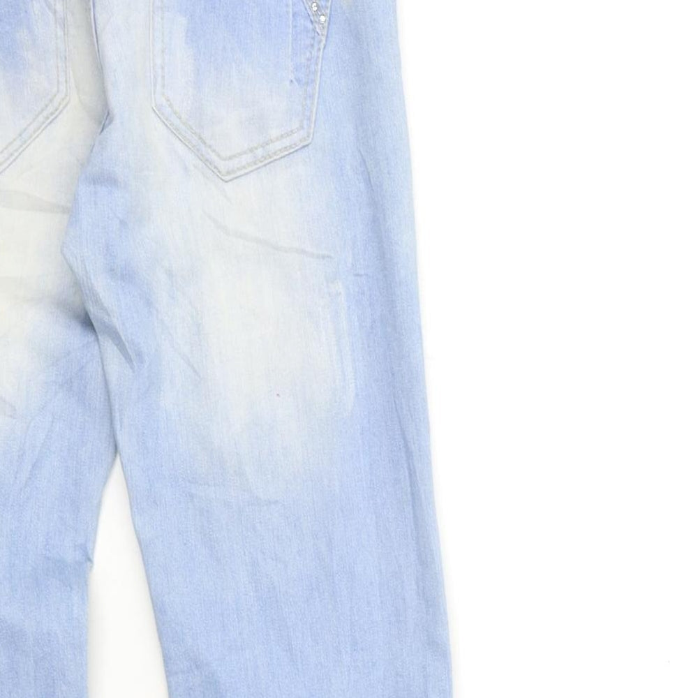 Hot Bottom Womens Blue  Denim Skinny Jeans Size S L28 in