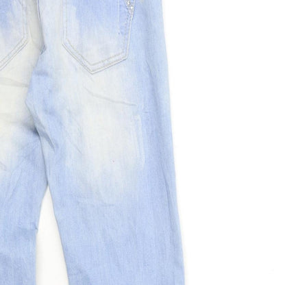 Hot Bottom Womens Blue  Denim Skinny Jeans Size S L28 in