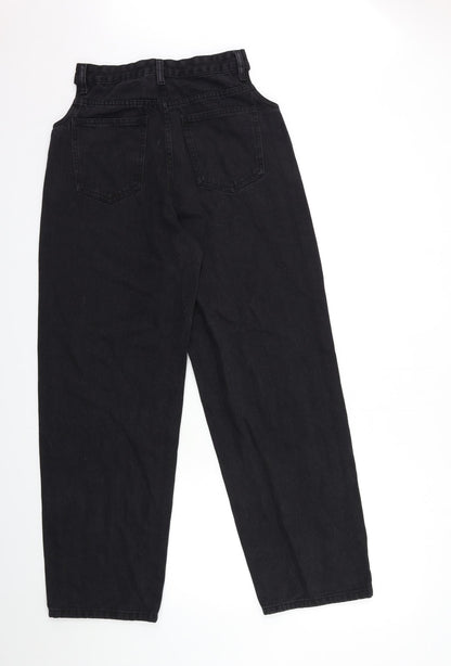 Womens UK Size 26 in Preworn Regular Fit Straight Black Jeans